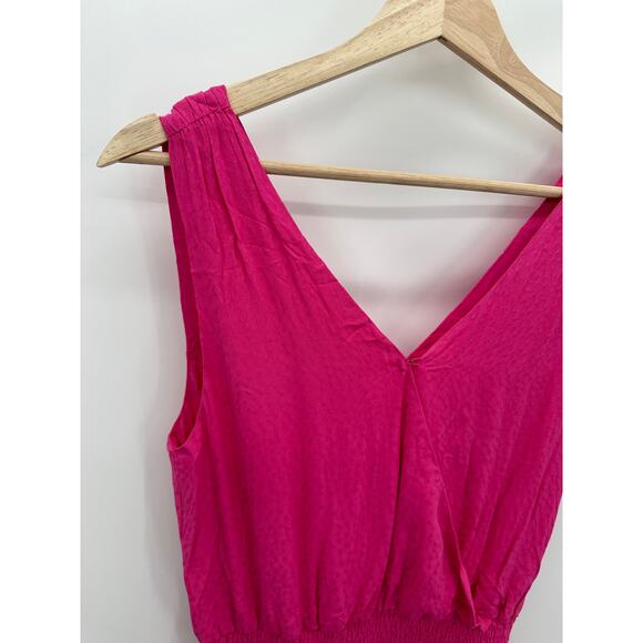 Cupcakes & Cashmere Dress Women SMALL NWT Pink Azalea Tasha Sleeveless V-Neck - Picture 5 of 11